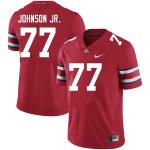 Men's Ohio State Buckeyes #77 Paris Johnson Jr. Scarlet Nike NCAA College Football Jersey April CRO4644QM